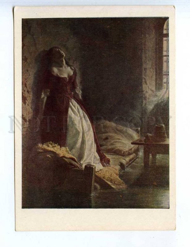 227945 RUSSIA Flavitsky Princess Tarakanova in prison postcard