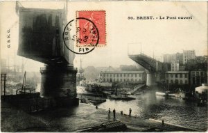 CPA Brest- Le Pont ouvert FRANCE (1025698)