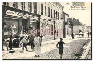 Romilly sur Seine Old Postcard Street Gornet Bolvin