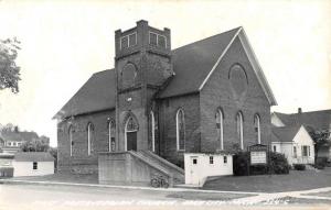 Lake City Michigan First Presbyterian Church Real Photo Antique Postcard K101044
