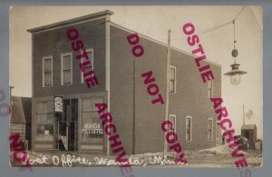 Wanda MINNESOTA RPPC 1910 GENERAL STORE Post Office nr Lamberton Sanborn Wabasso