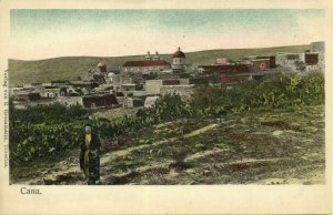 israel palestine, CANA of Galilee, Panorama (1900s) R. Grossmann Postcard