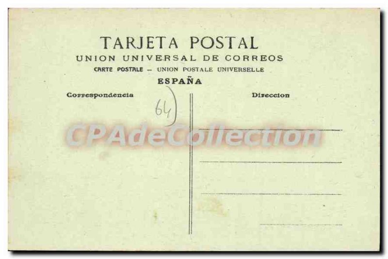 Postcard Old Behobie Basses Pyrenees Panorama