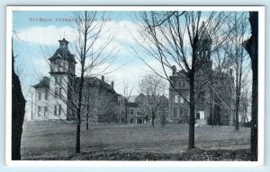 ANGOLA, Indiana IN  Campus TRI STATE COLLEGE Steuben County  Postcard