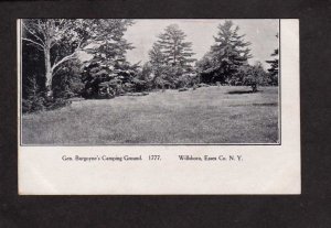 NY General Burgoyne Camping Ground Civil War Willsboro New York Postcard UDB