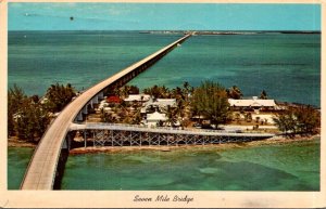 Florida Keys The Seven Mile Bridge Over Pigeon Key 1963