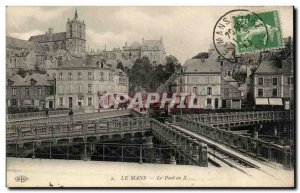 Old Postcard Le Mans deck X