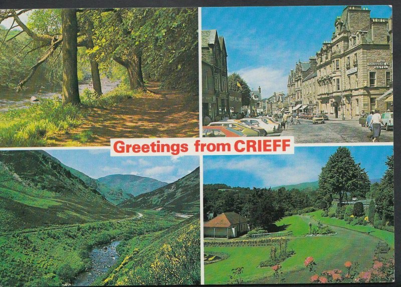 Scotland Postcard - Greetings From Crieff, Perthshire   LC5829