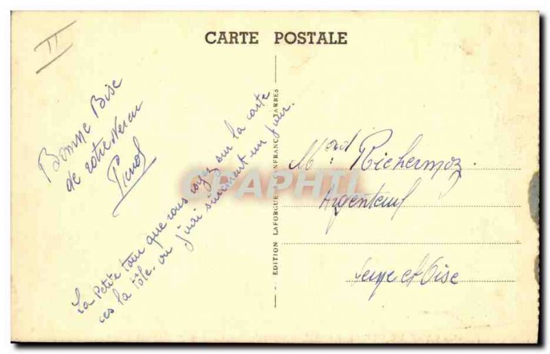 Old Postcard Camp Ger Vue generale barracks and Chateau d & # 39eau