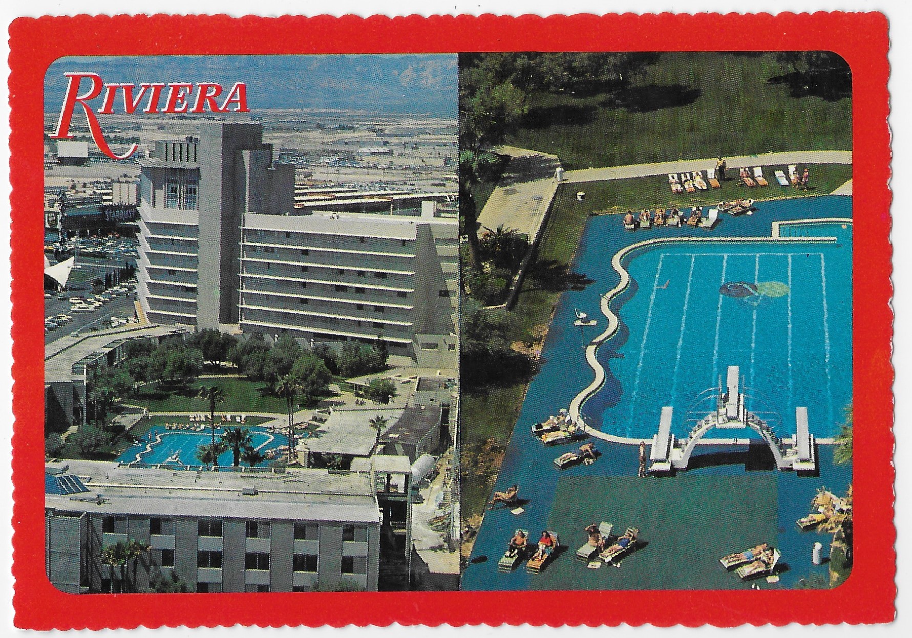 C.1960s Las Vegas NV HOTEL RIVIERA CASINO Interior Pit Nevada Postcard 721