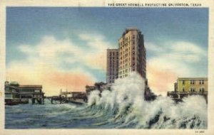 The Great Seawall - Galveston, Texas TX  