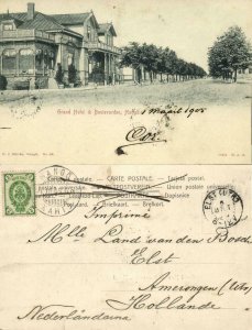 finland suomi, HANGÖ HANKO, Grand Hotel & Boulevarden (1905) Postcard