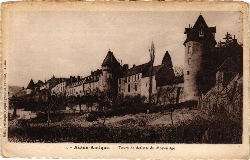 CPA Autun-Antique - Tours de defense du Moyen age (249600)