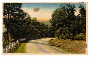 Postcard ROAD SCENE Salem Ohio OH AQ6613