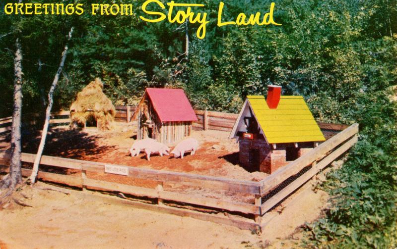 NH - Glen. Storyland, Three Little Pigs