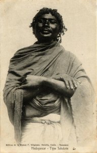 PC CPA MADAGASCAR, TYPE SAKALAVE, Vintage Postcard (b19936)