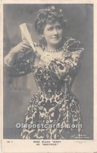 Miss Ellen Terry As Beatrice Theater Actor / Actress Unused 