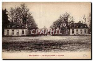 Old Postcard Ermenonville main entrance Chaalis