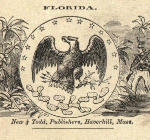 1880s New & Todd Florida State Seal P112