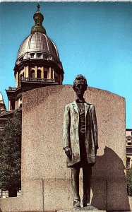 Postcard MONUMENT SCENE Springfield Illinois IL AI5668