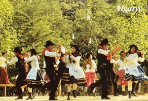 Algarve Morris Swiss Alps Switzerland Fashion Folklore Dancing Costume Postcard