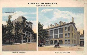 Grant Hospital Columbus Ohio 1910s postcard