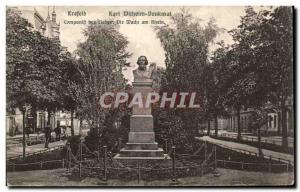 Old Postcard Krefeld Karl Wilhelm Denkmal Music Composer