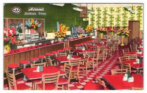 1952 Hiram's Restaurant, Jackson, TN Postcard