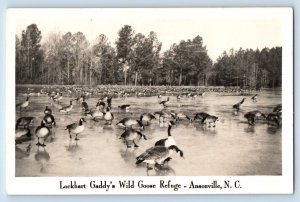 Ansonville North Carolina Postcard RPPC Photo Lockhart Gaddy's Wild Goose Refuge