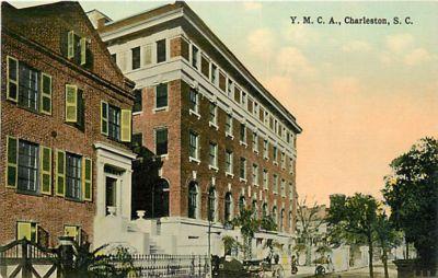 SC-CHARLESTON-YMCA BUILDING-TOWN VIEW-EARLY-R68105