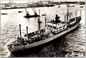 Ship SS Zeeland Via Curacao-Capetown-Port Elizabeth Real Photo RPPC Postcard