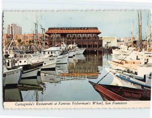 Postcard Castagnola's Restaurant at Famous Fisherman's Wharf, San Francisco, CA
