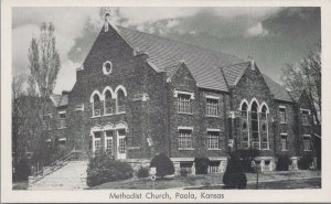 Postcard Methodist Church Paola Kansas KS