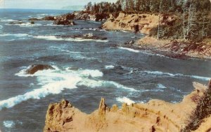 BOILER BAY Oregon Coastline Union Oil Co 76 Gasoline 1941 Vintage Postcard