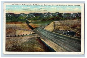 Vintage Alameda Parkway Denver Colo. Postcard F93S