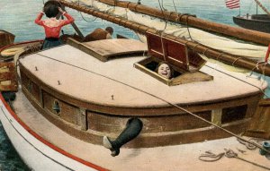 Humor - Sailboat and Women Aboard