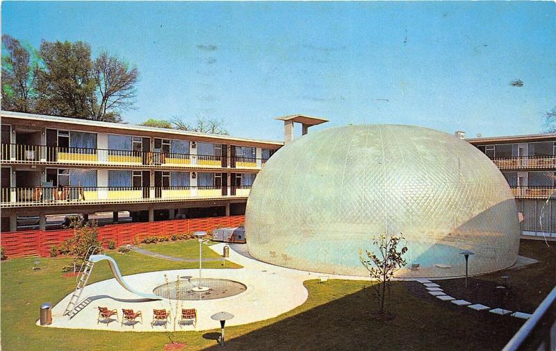 Charlotte North Carolina 1963 Postcard Manger Motor Inn Motel