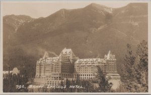 RPPC Postcard Banff Springs Hotel Canada