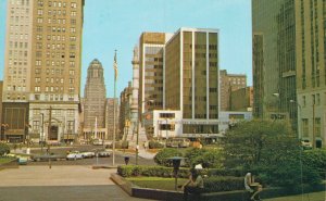 USA Lafayette Square Buffalo Vintage Postcard 07.49