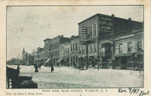 WARSAW, New York, 1909 ; Main Street , West Side