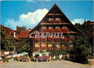 Postcard Modern Bei Luzern Merlischachen Swiss Chalet Motel