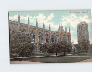 Postcard New College Oxford England
