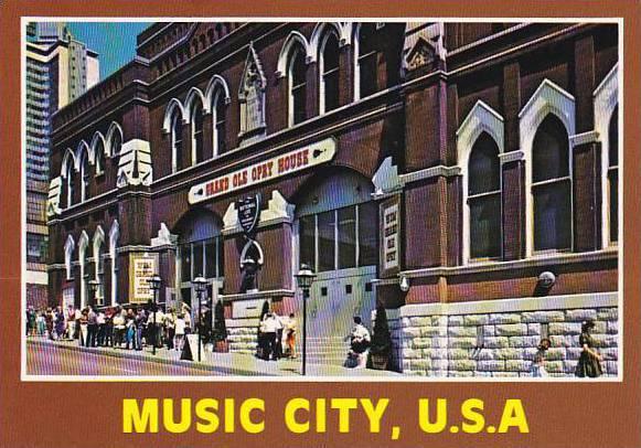 Tennessee Nashville Music City U S A Grand Ole Opry House