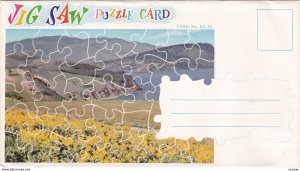 Puzzle Postcard , B.C. , Canada , 50-60s ; Lake view