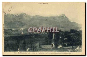 Postcard Old Route Embrun Pontfrache deep Massif fu Grand Morgon