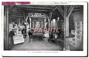 Old Postcard Alcohol Rhum Chauvet A bottling the stores