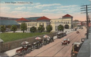 Postcard Railroad Union Depot Jacksonville FL