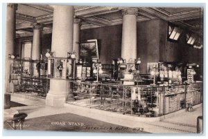 c1910's Cigar Stand Alexandra Hotel Interior View Winnipeg Canada Postcard
