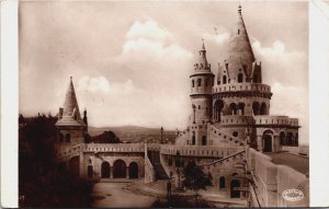 Hungary Budapest Fisherman's Bastion Vintage RPPC C112