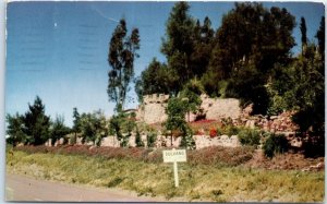 Postcard - Danish Rock Wall And Flower Garden - Solvang, California